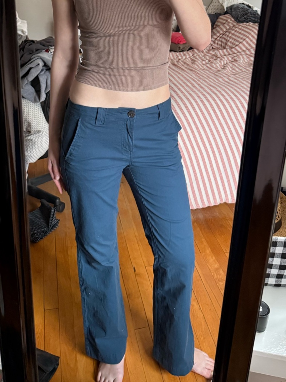 Wild fable low rise flare blue pants